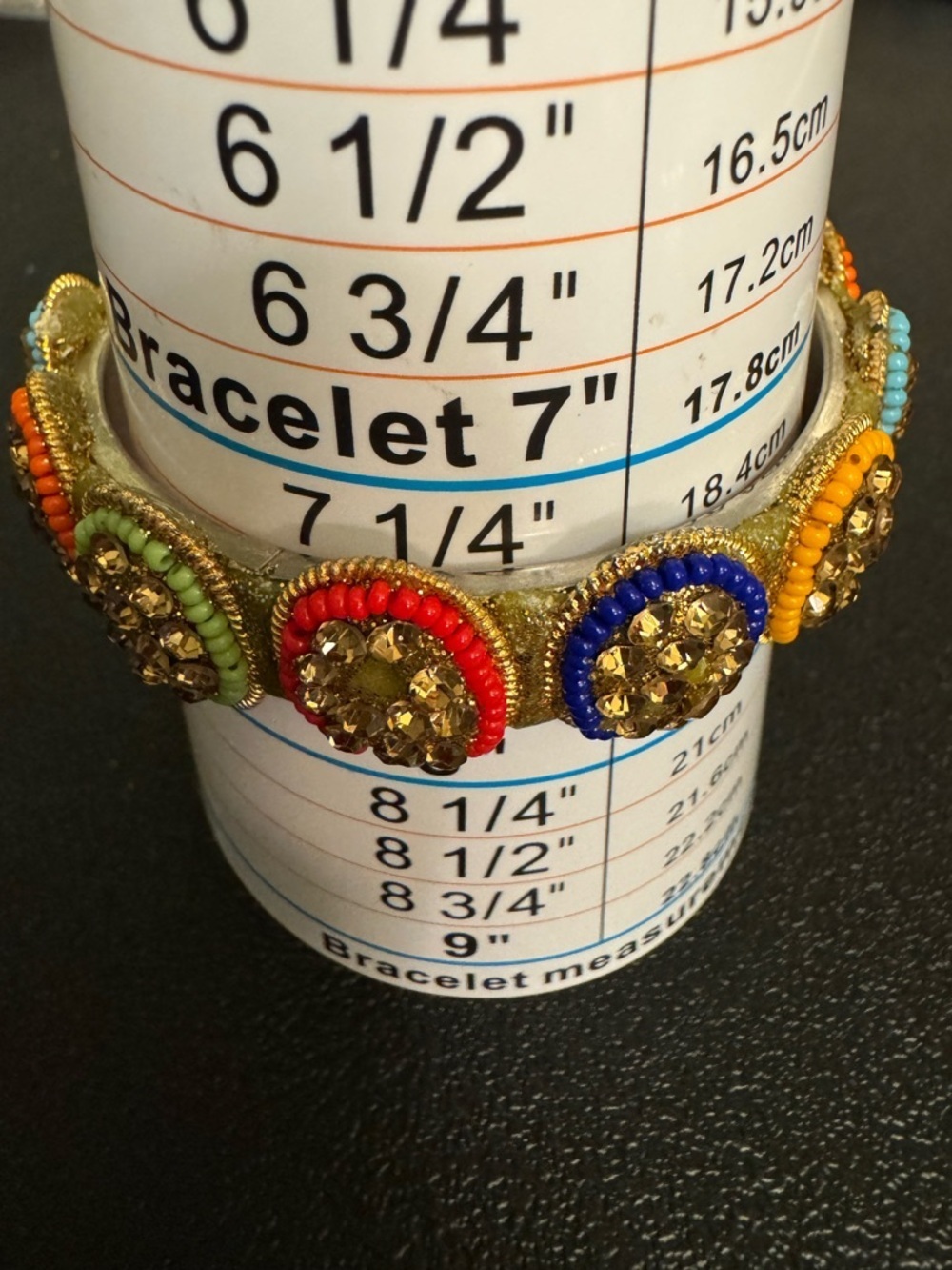 Unique Beaded Multicolor Gemstone Circle Bracelet - Women Jewelry